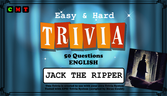 Second Life Marketplace - =D2T Trivia Game= Jack the Ripper [T] rezz 2 ...